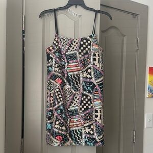 BB Dakota by Steve Madden Vibrant Patterned Mini Dress